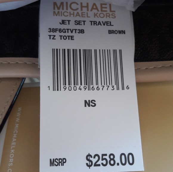 MICHAEL KORS JET SET TRAVEL TZ TOTE PURSE - Picture 8 of 8